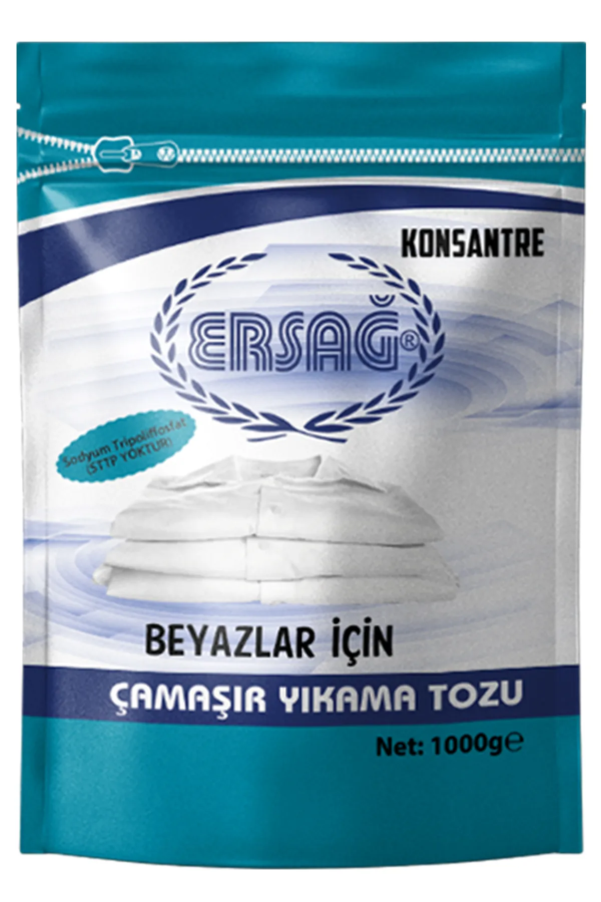 Ersağ Beyazlar İçin Çamaşır Yıkama Tozu 1000 GR + Ersağ Tül ve Perde Yıkama Tozu 500gr