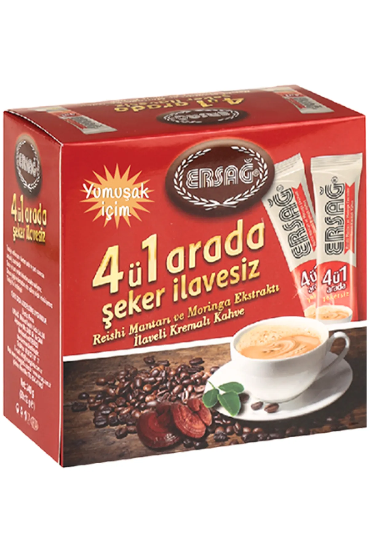 Ersağ Yumuşak İçim 4 ü 1 Arada Kahve (Tek İçimlik) + Ersağ Selenyum + Ersağ Demir Bisglisinat ve Vitamin C