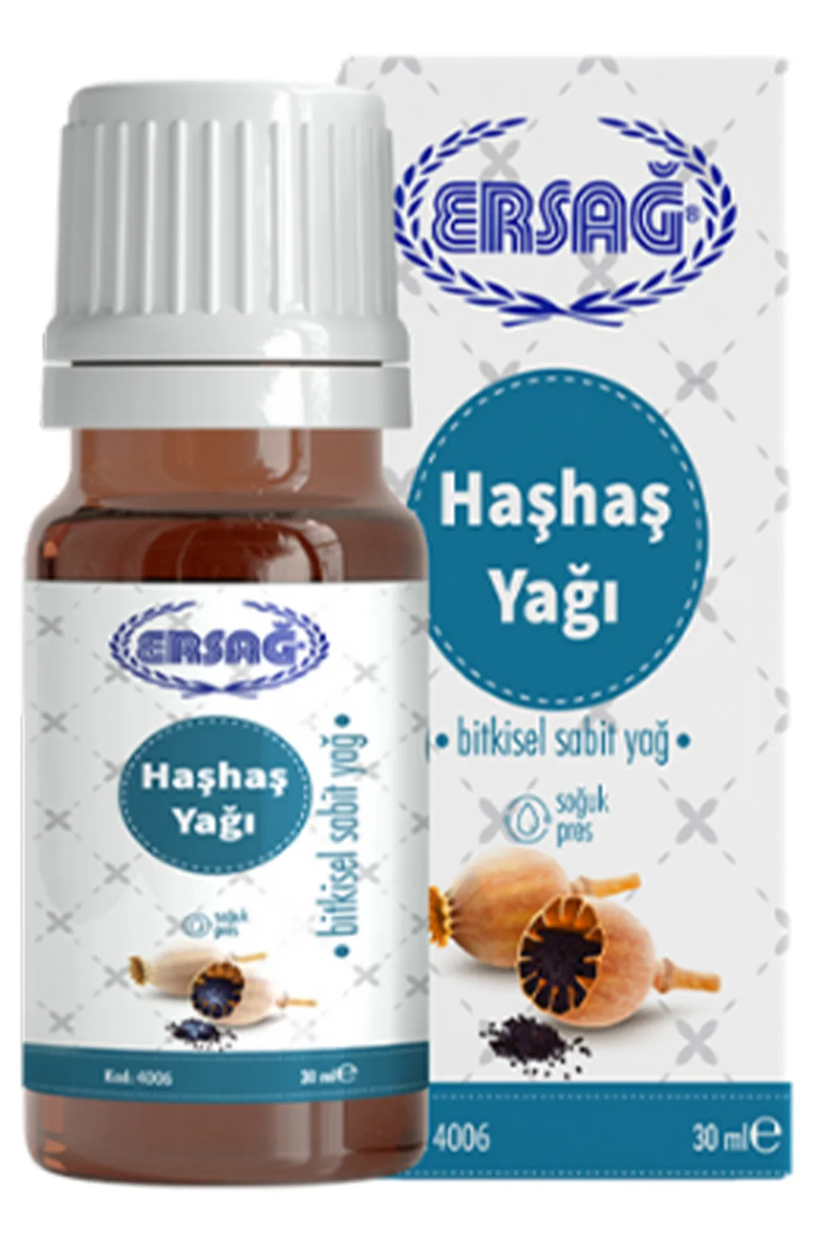 Ersağ Lepidyum (Maca) + Ersağ Yumurta Kabuğu Tableti + Ersağ Haşhaş  Yağı 30 ml + Ersağ Deve Dikeni Yağı 30 ml