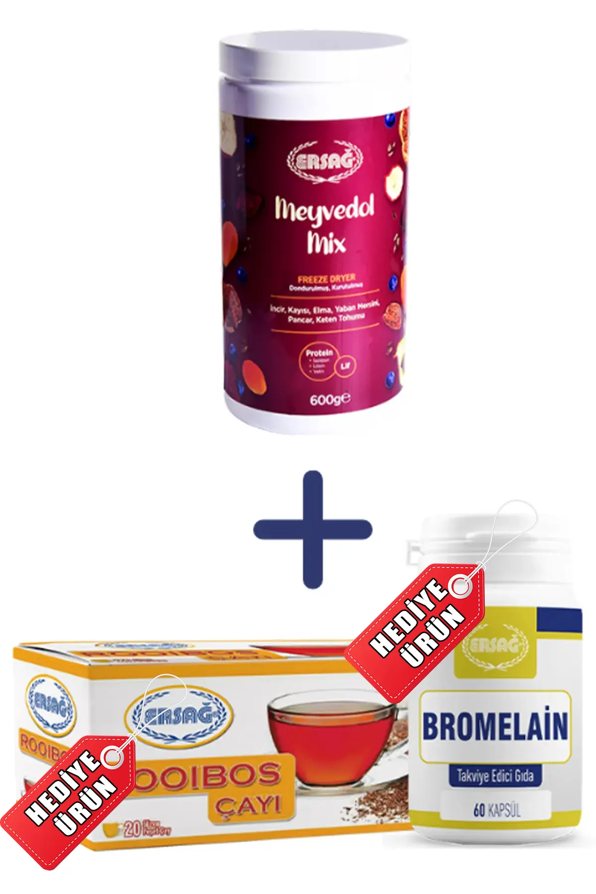 Ersağ Meyvedol Mix + Bromelain + Rooibos