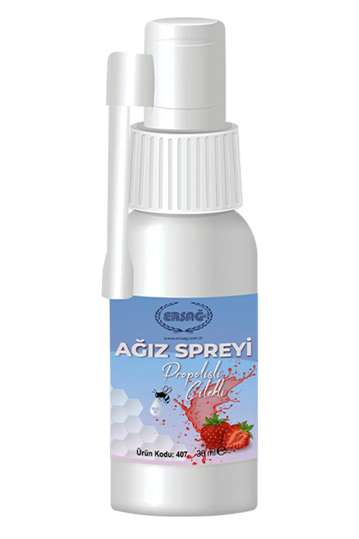 Ersağ Ağız Spreyi Propolisli - Çilekli 30 ml